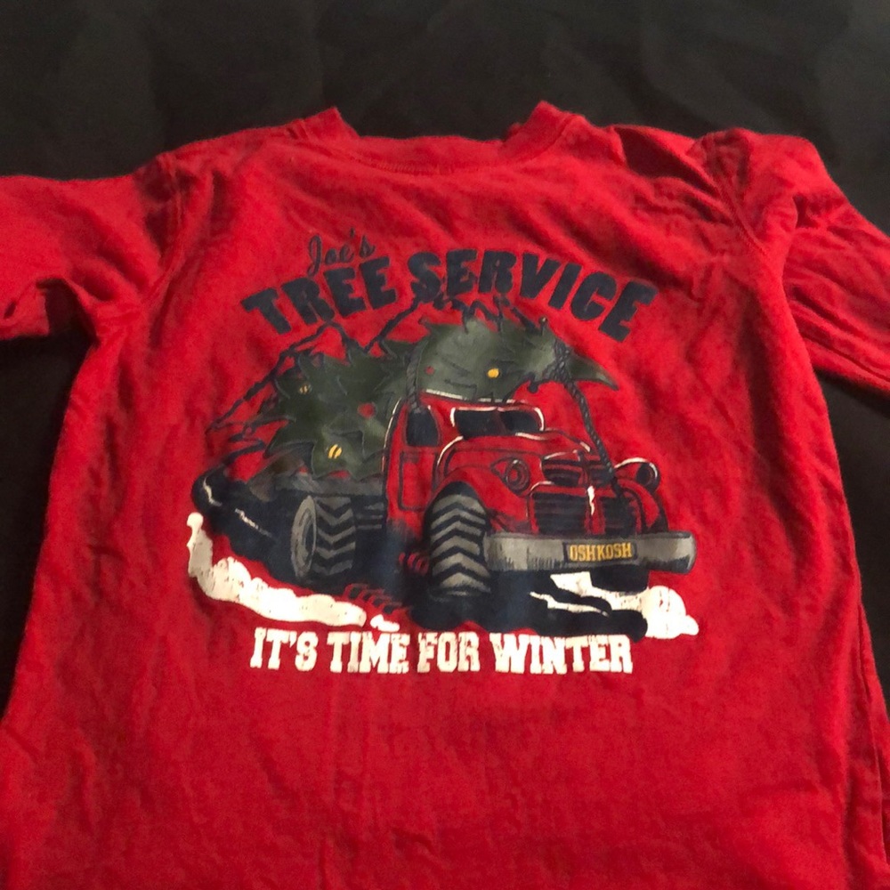 Oshkosh boys Christmas shirt